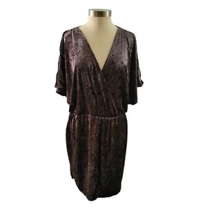 Xhilaration Velvet Faux Wrap Dress XXL